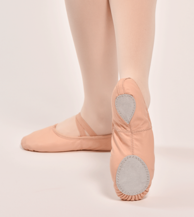 rosa skin ballettsko split sole