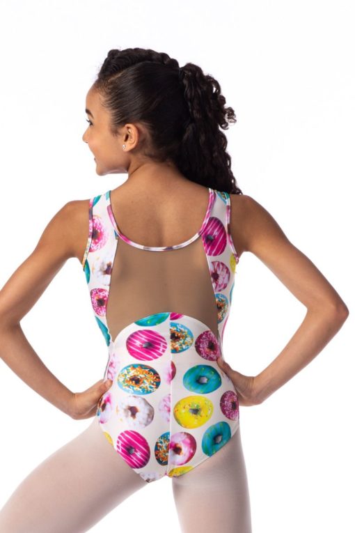 So Danca leotard med blomsterprint og mesh - Image 3