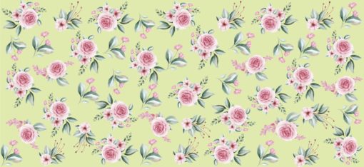 Dansedrak med blomserprinta mesh - Image 4